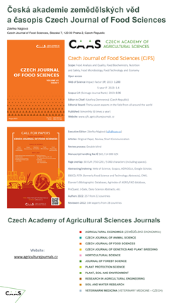 Czech Journal of Food Sciences